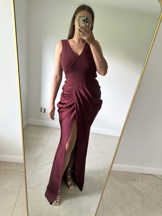 Długa sukienka ASOS rozmiar 42 wesele ślub impreza