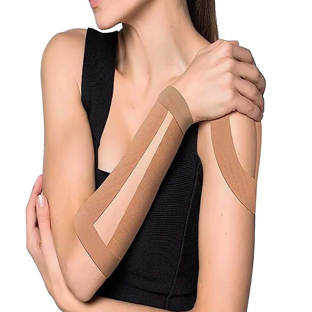 Taśma Plaster Tape Tejpy Kinesiotaping Sport Elastyczna 5m. Beżowy