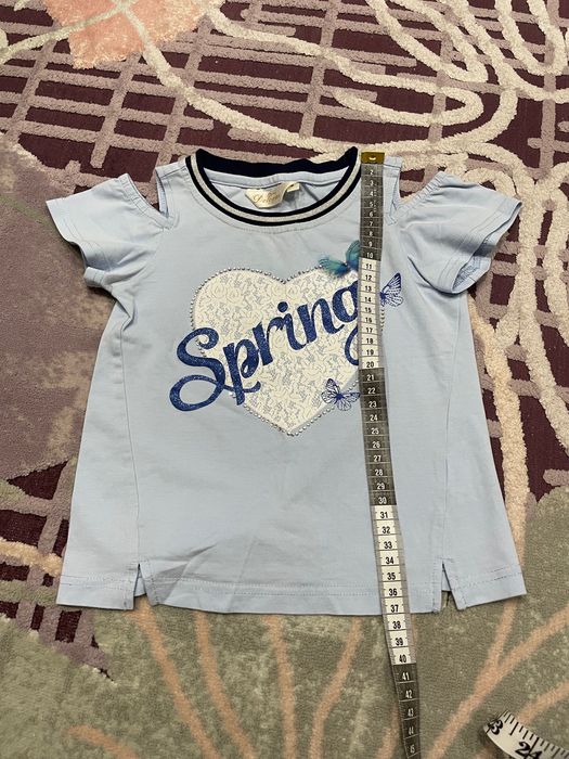 Літній костюм бріджі та футболка голубого кольору Deloras р.104