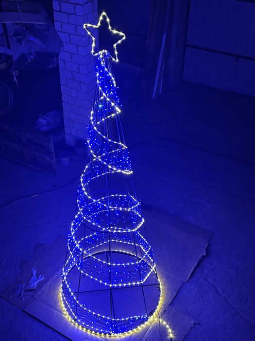 Choinka led 3d gwiazda 3m