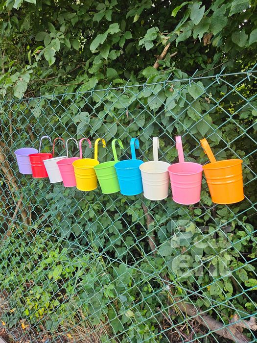 Doniczki kolorowe 10 sztuk na rośliny wiaty do ogrodu na balkon taras