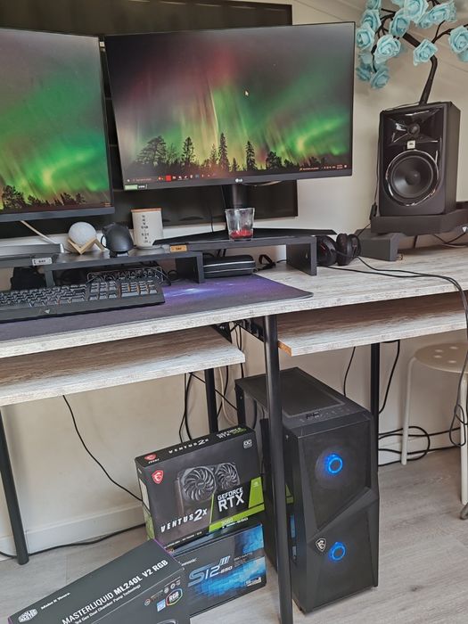 MSI Gaming PC GeForce RTX 3060 12GB, AMD Ryzen 5, 240Hz Monitor