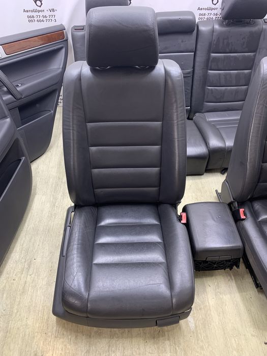 VW Touareg салон чорна шкіра туарег таурег