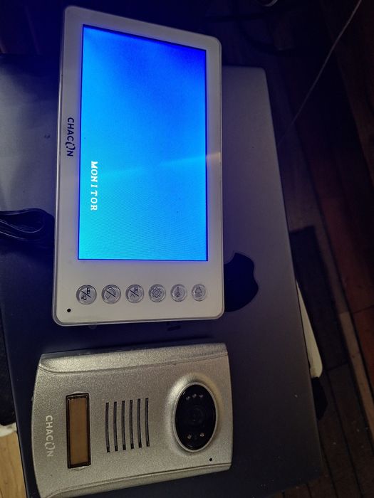 Kit videoporteiro ChaCon 7" 2H slim cinza