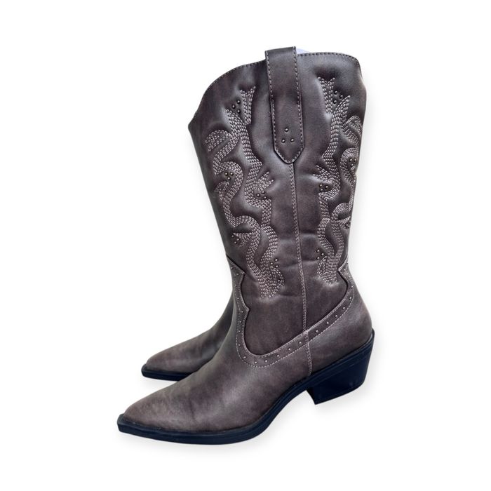 Kowbojki even&odd zalando 39 brazowe kozaki motocyklowki