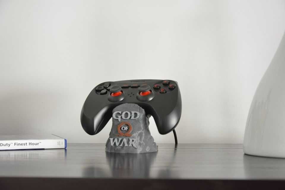 Suporte de comando  playstation ou Xbox e/ou Headphones - God of War