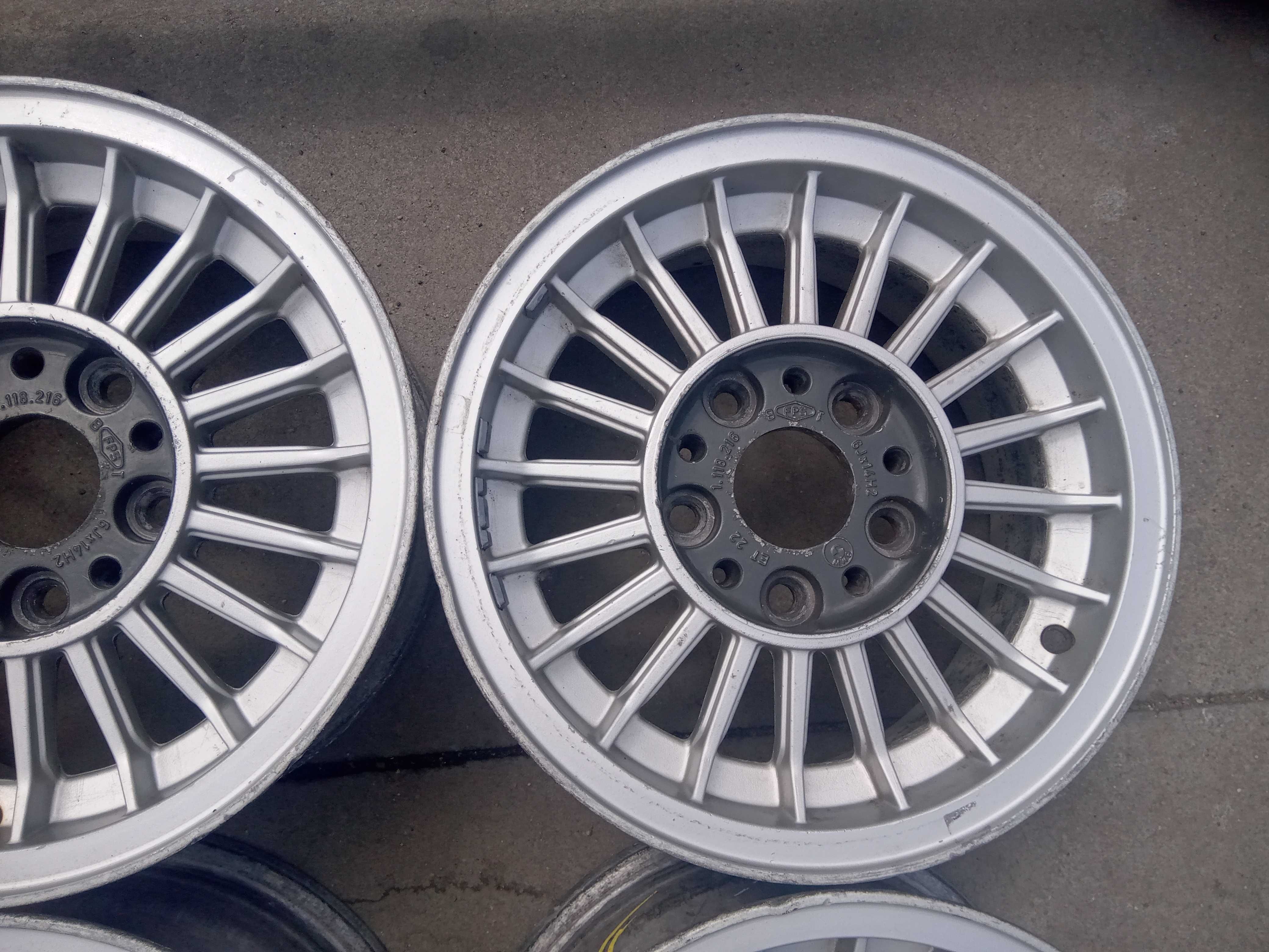 Felgi Wzór Alpina 6jx14 ET22 BMW E3 E9 E12 E23 E24 E28 5x120 Komplet