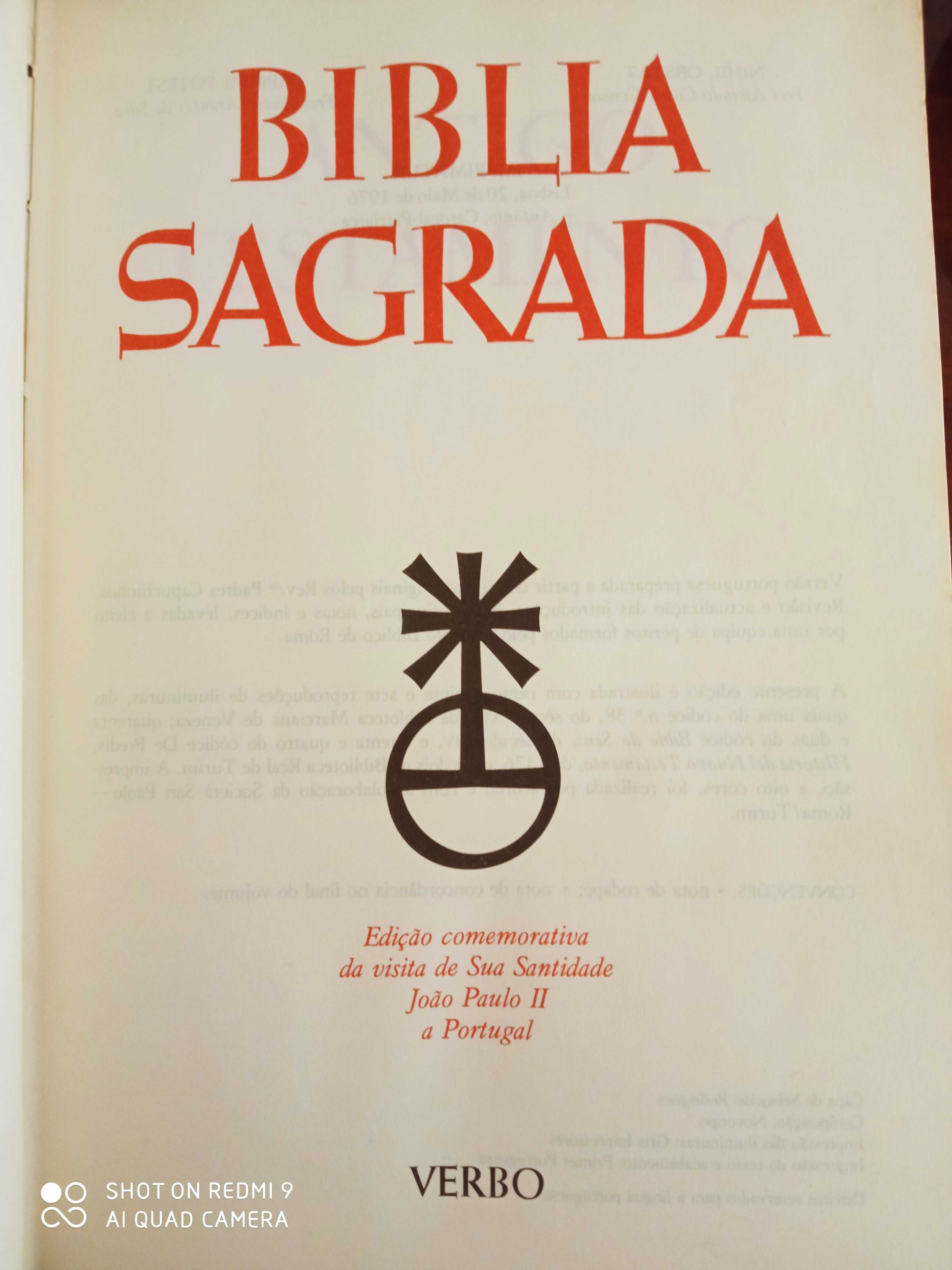 Livro Bíblia sagrada