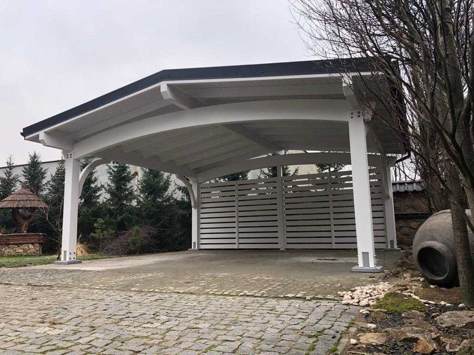 Wiata garażowa drewniana Italia 6x7M BSH