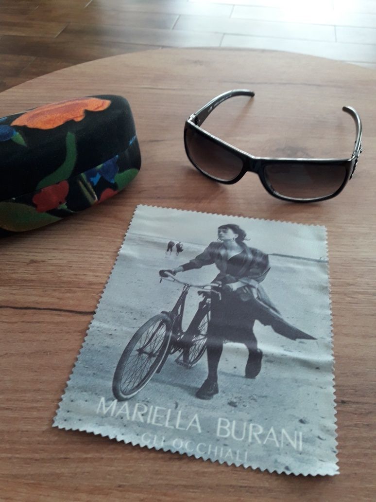 Nowe Mariella Burani okulary przeciwsłoneczne made in Italy