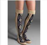 Buty Gypsyz05 skarpety sweter styl boho Hit! Kapcie zima obuwie damski