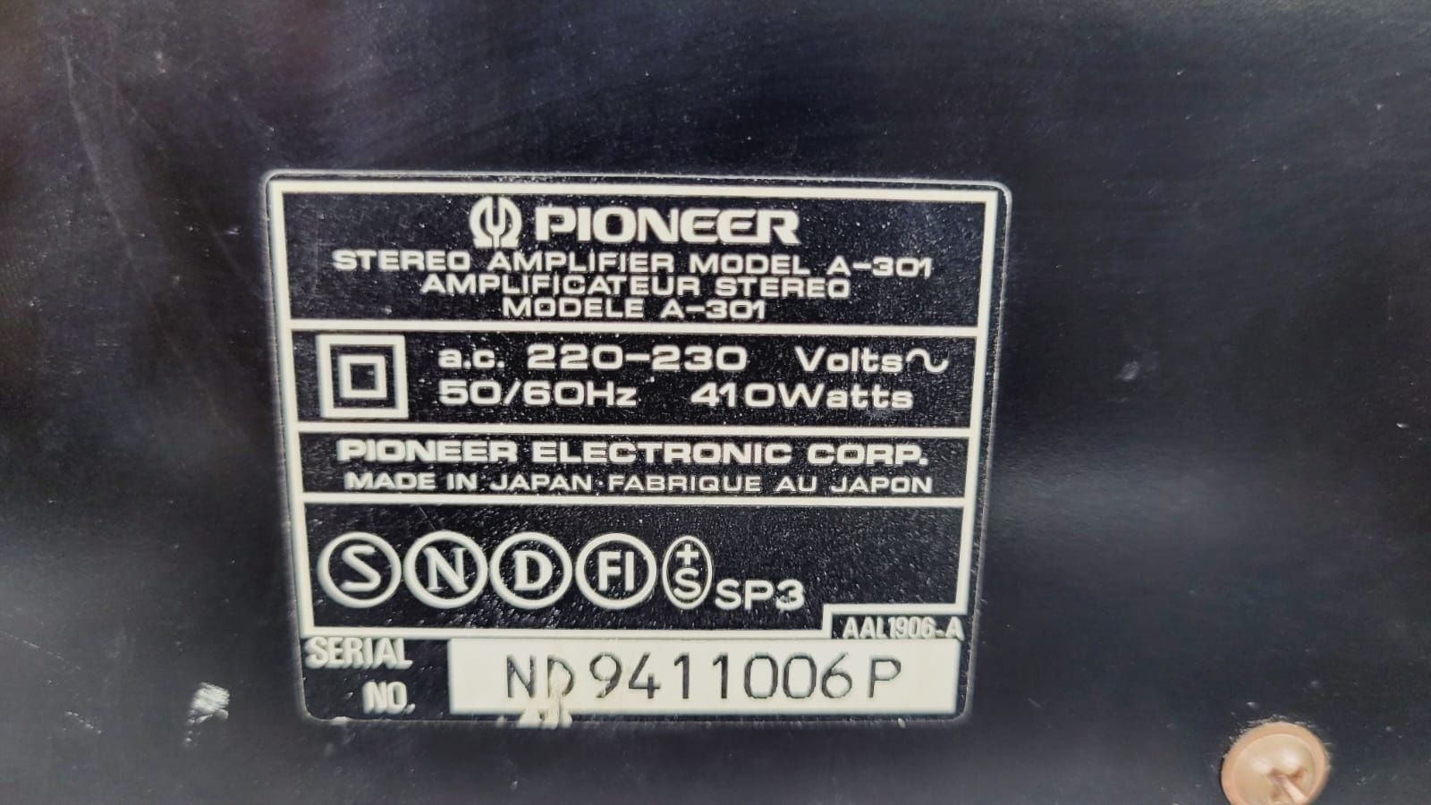 Wzmacniacz Pioneer A 301 2x70W 4ohm Japan Solidny