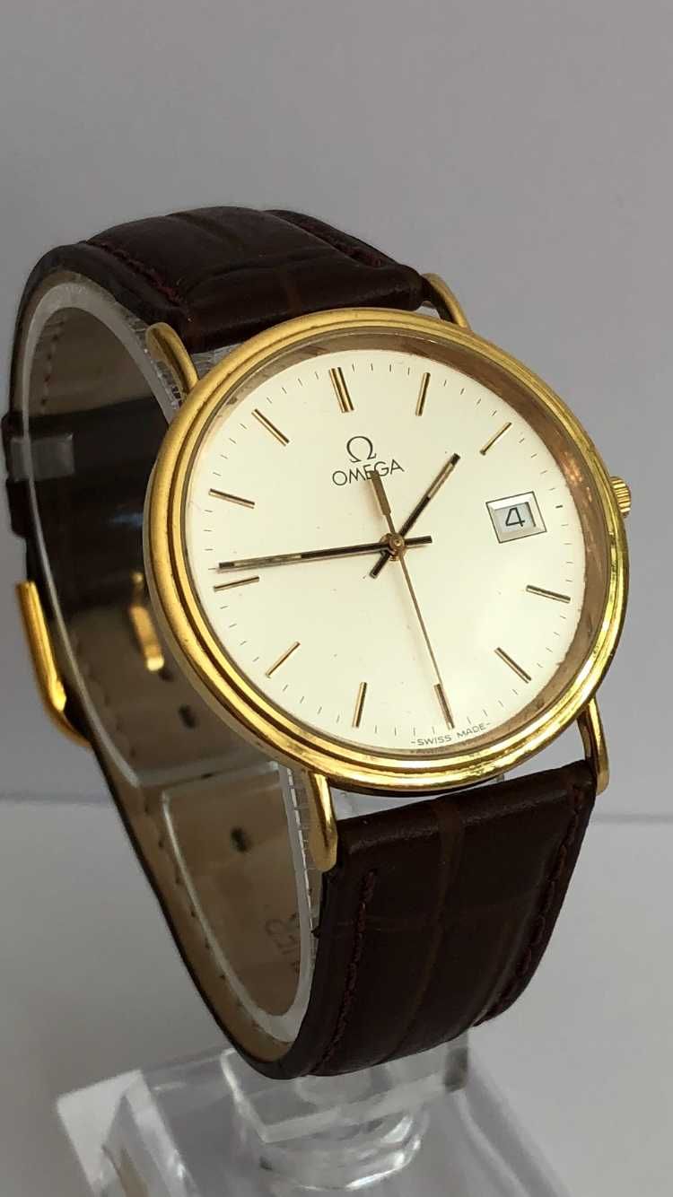 Omega złota 18K (karat), zegarek męski, SUPER