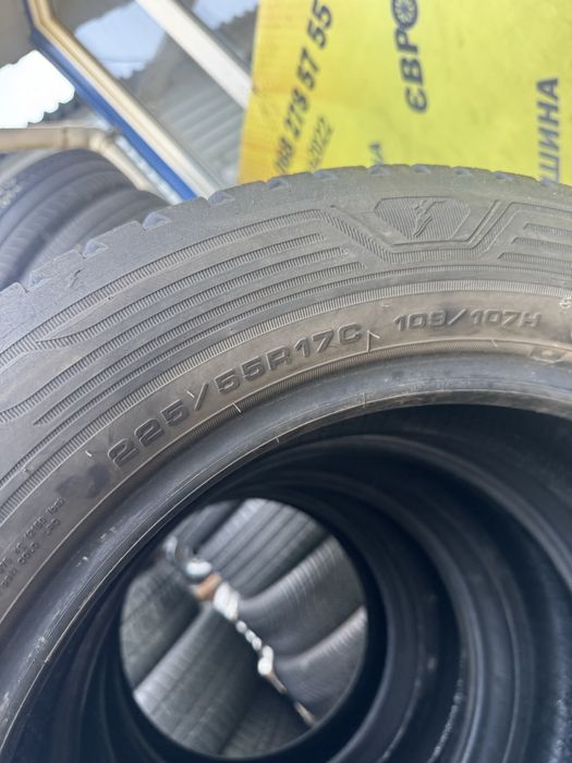 Шини GoodYear 225/55r17c всесезонка комплект склад б/у