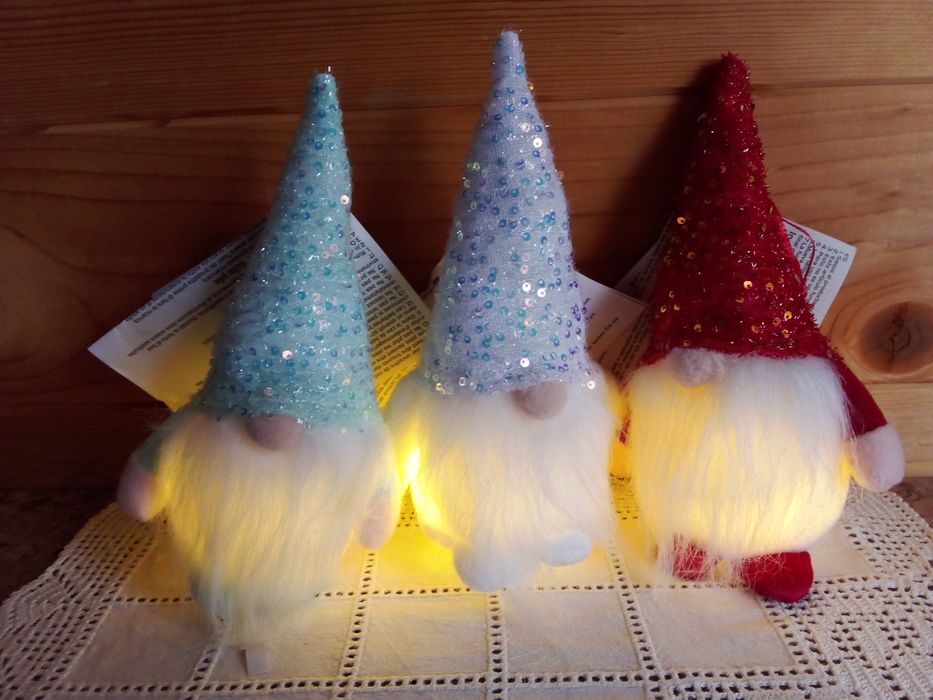 Conjunto Gnomos Luminosos de Natal