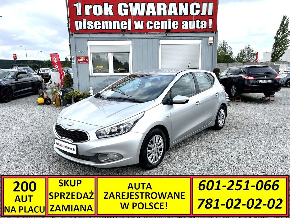 Kia Ceed 1 ROK GWARANCJI w cenie, Zamiana, Nowy Rozrząd faktura*, Salon Polska
