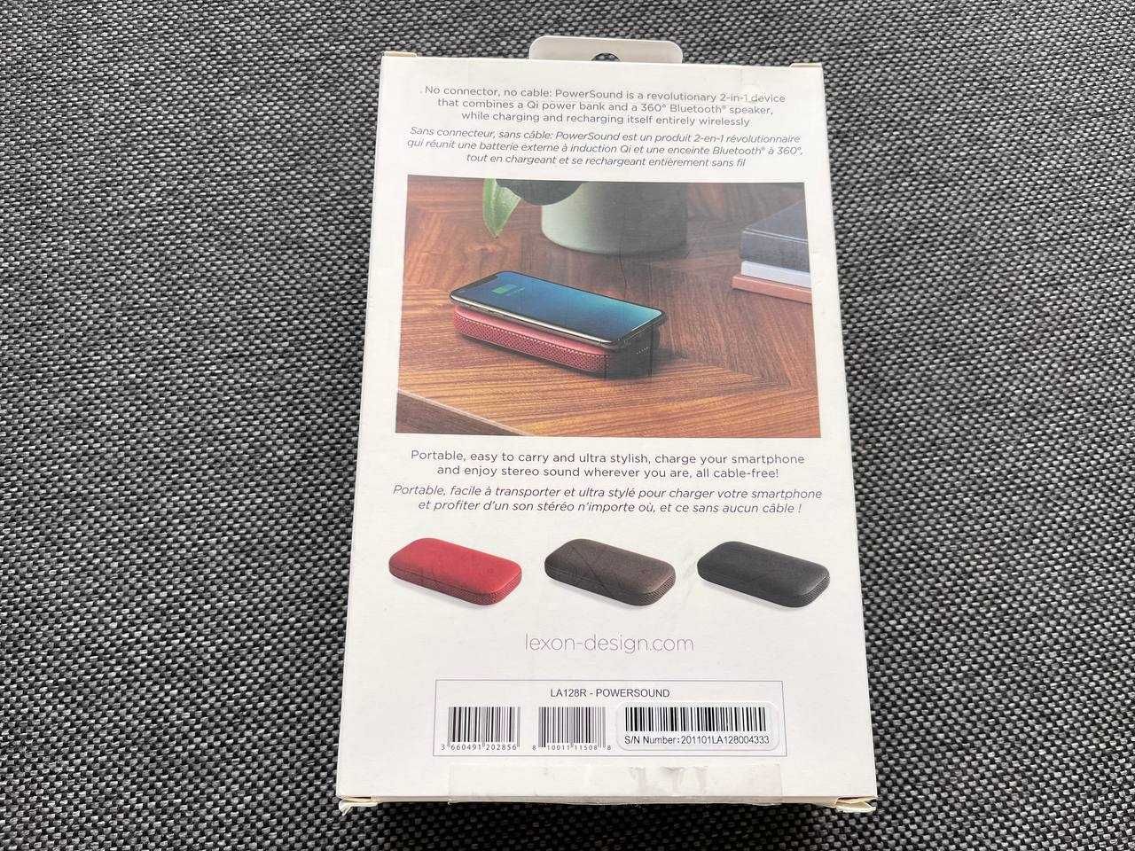 Портативна колонка Lexon Powersound (LA128R) Powerbank НОВА!