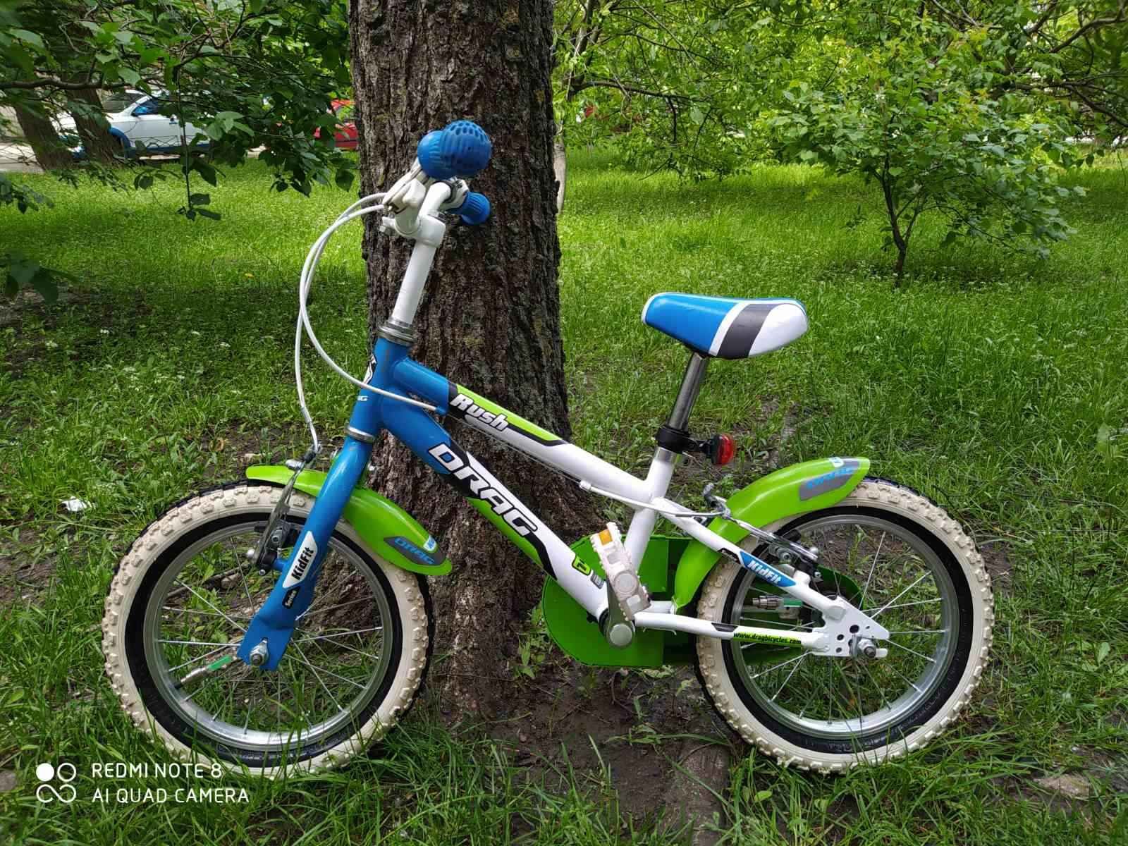 Дитячий велосипед Drag Rush 14 дюймов, від 3 років