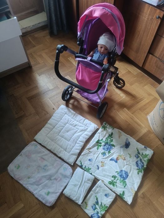 Коляска, лялька, одяг