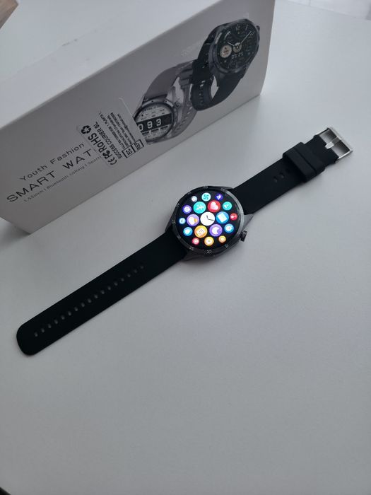 Smartwatch gt5 meski, czarny pełny komplet