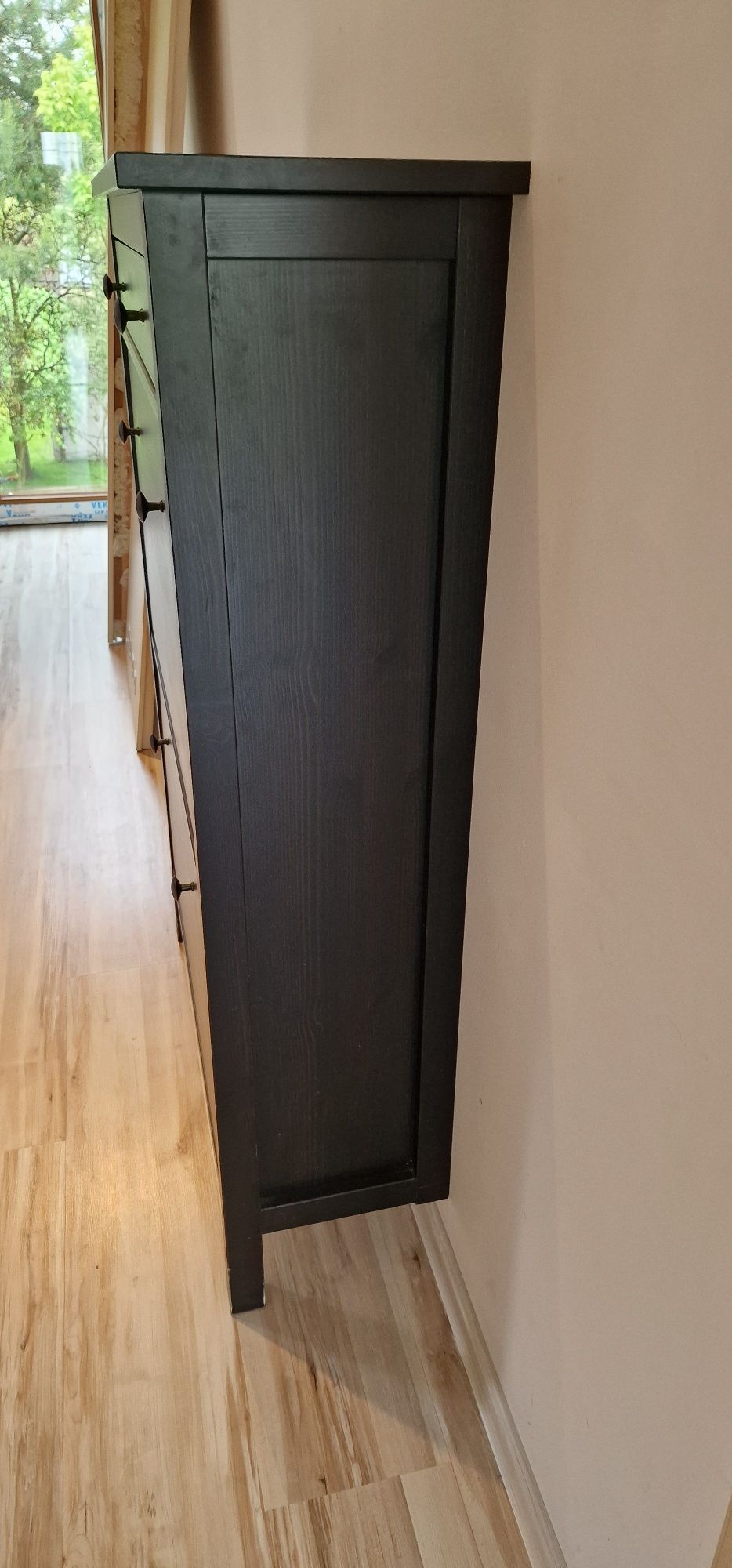 Szafka na buty Hemnes Wenge, 2 przegrody, szuflada, klasyk