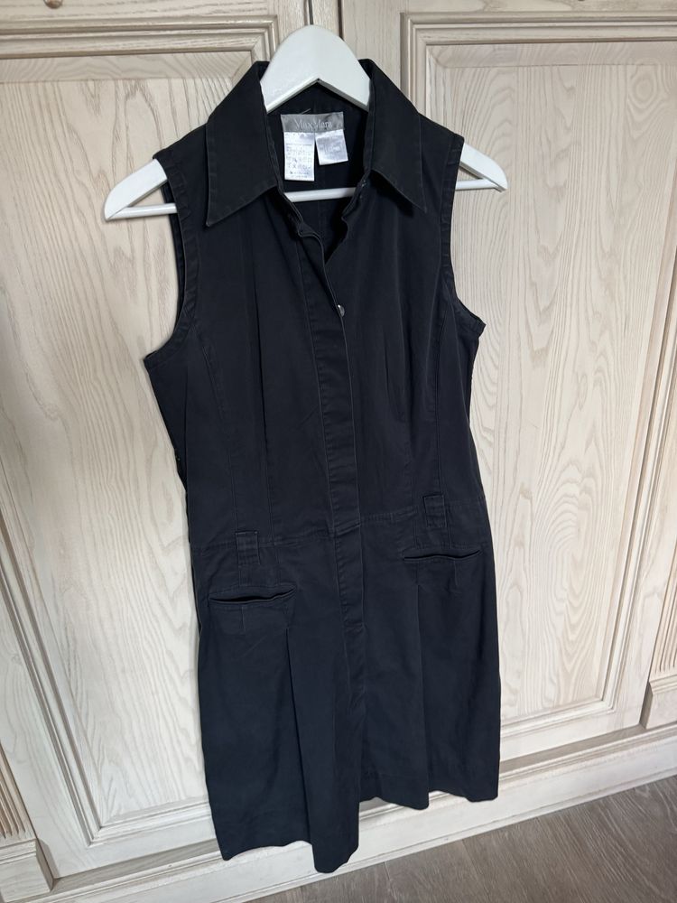 Suknia max mara czarny ala jeans