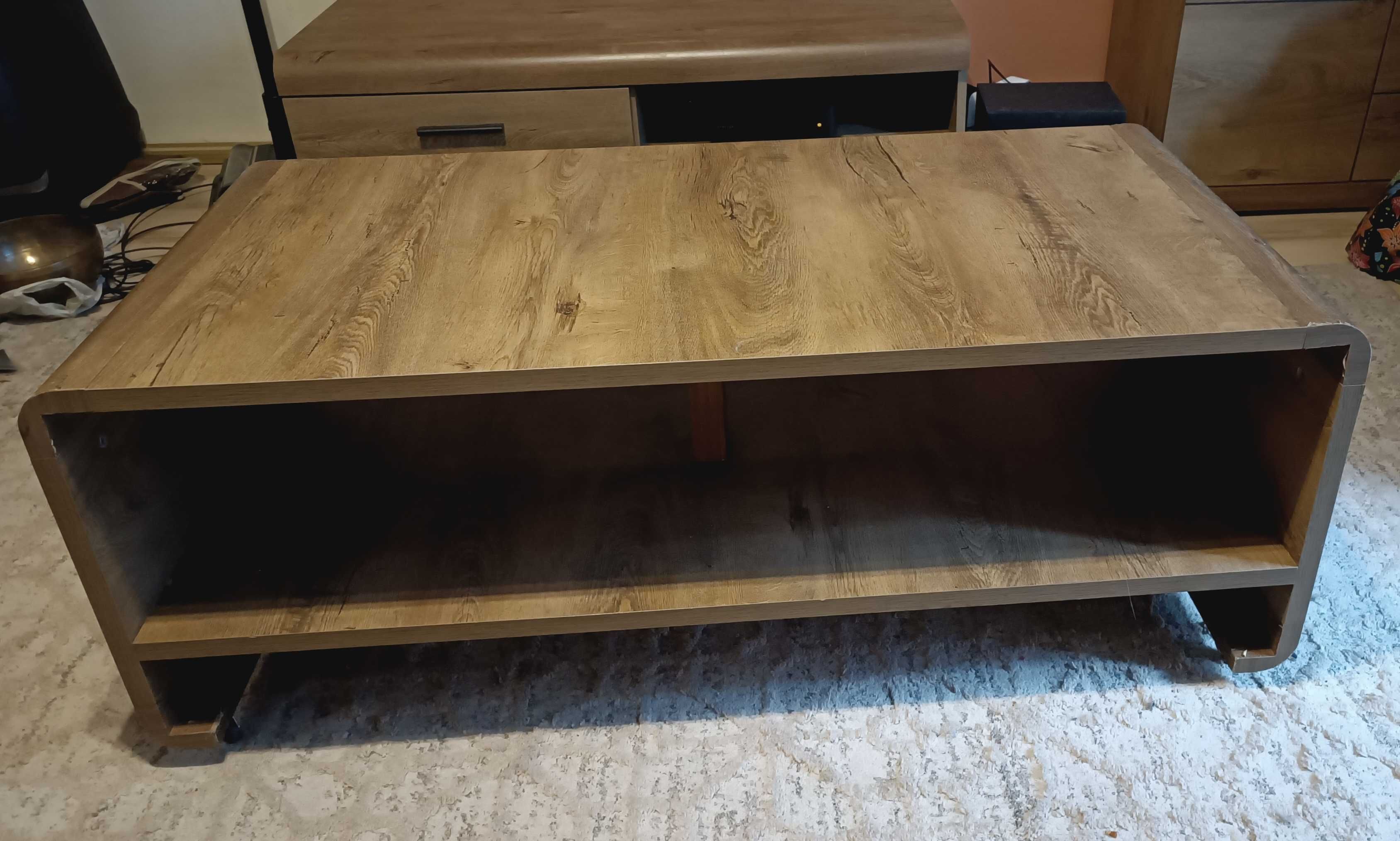 meble komplet 2 komody, szafka rtv, ława, półki ścienne