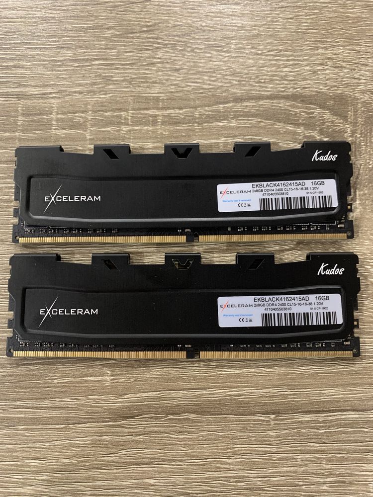 Excelram 2x8GB DDR4 2400 Kudos