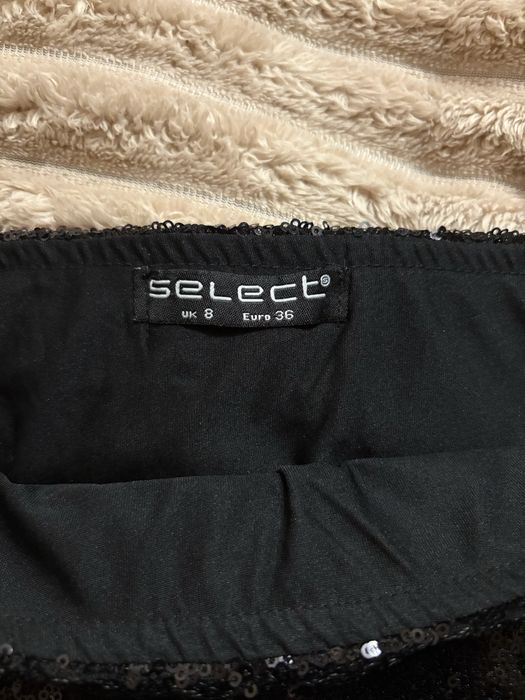 Юбка с паєтками чорна