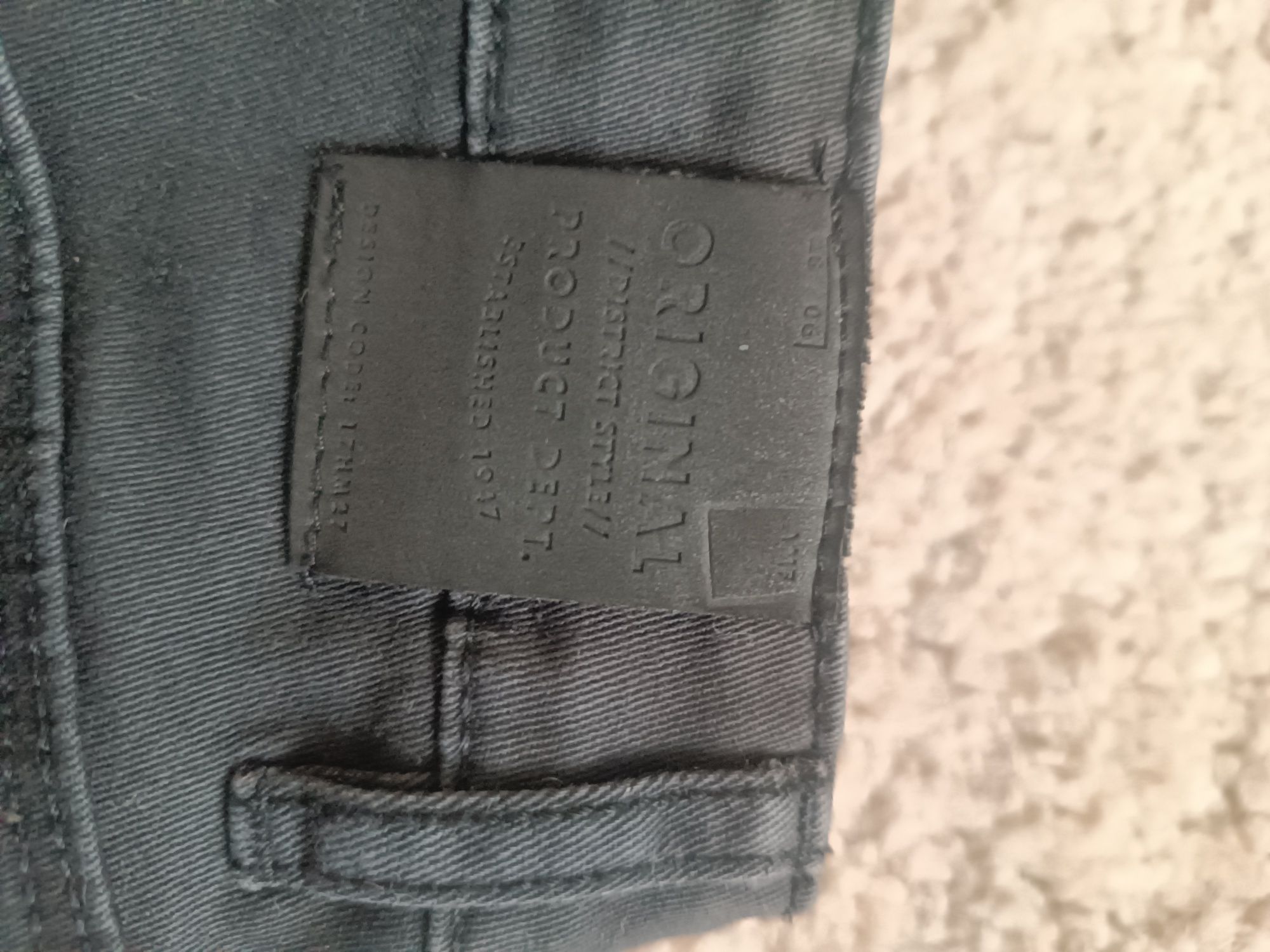 Spodnie slim H&M czarne 116