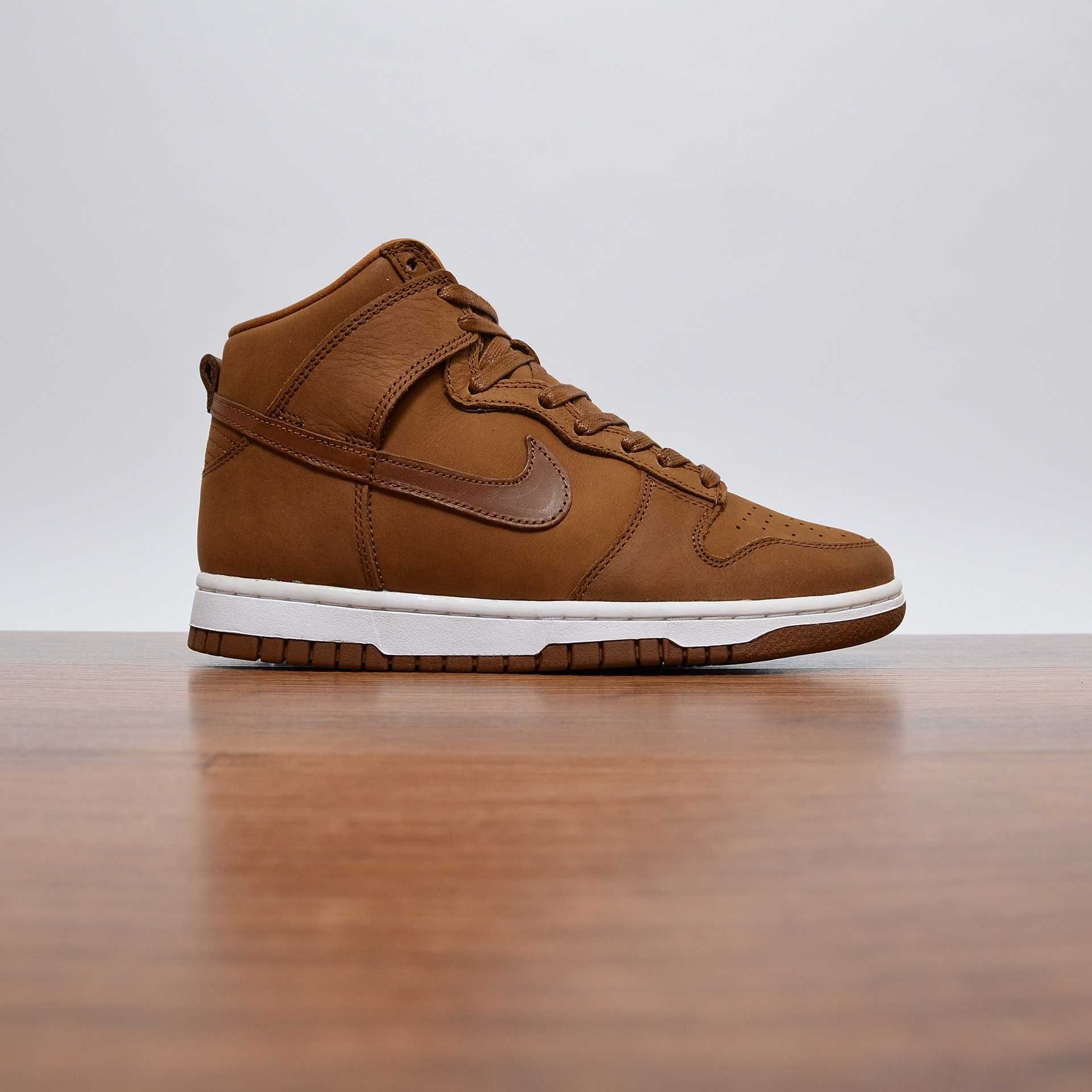 Nike Dunk High Premium Brown кроссовки оригинал 38.5 / 24.5см