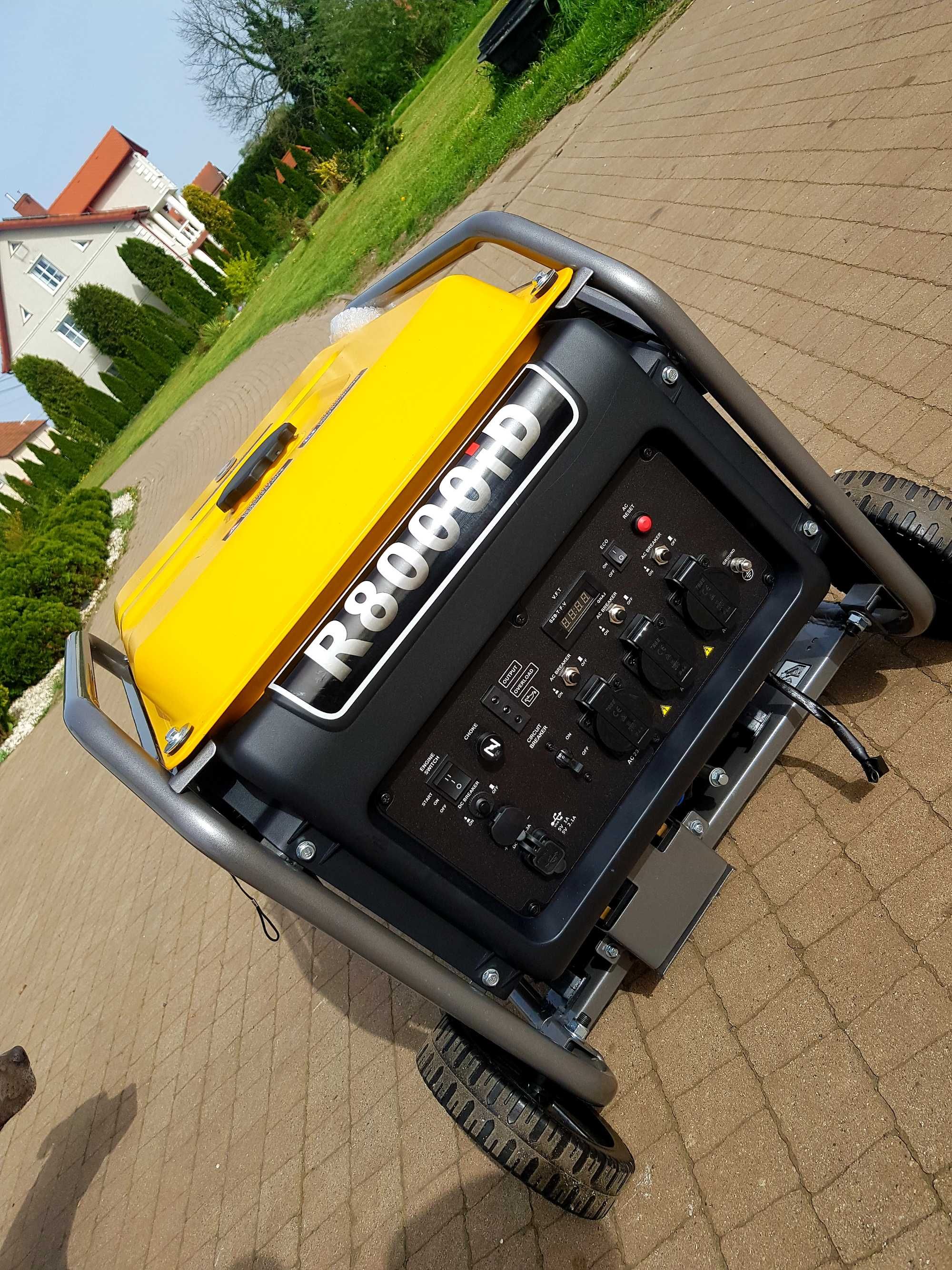 Agregat prądotwórczy inwertorowy 7.2 Kw El.starter,   PRZECENA !