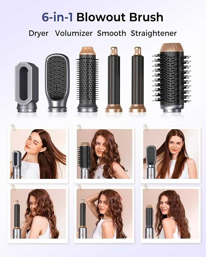 lokówka do włosów z suszarką do włosów 1000 W 6 w 1 Air Styler