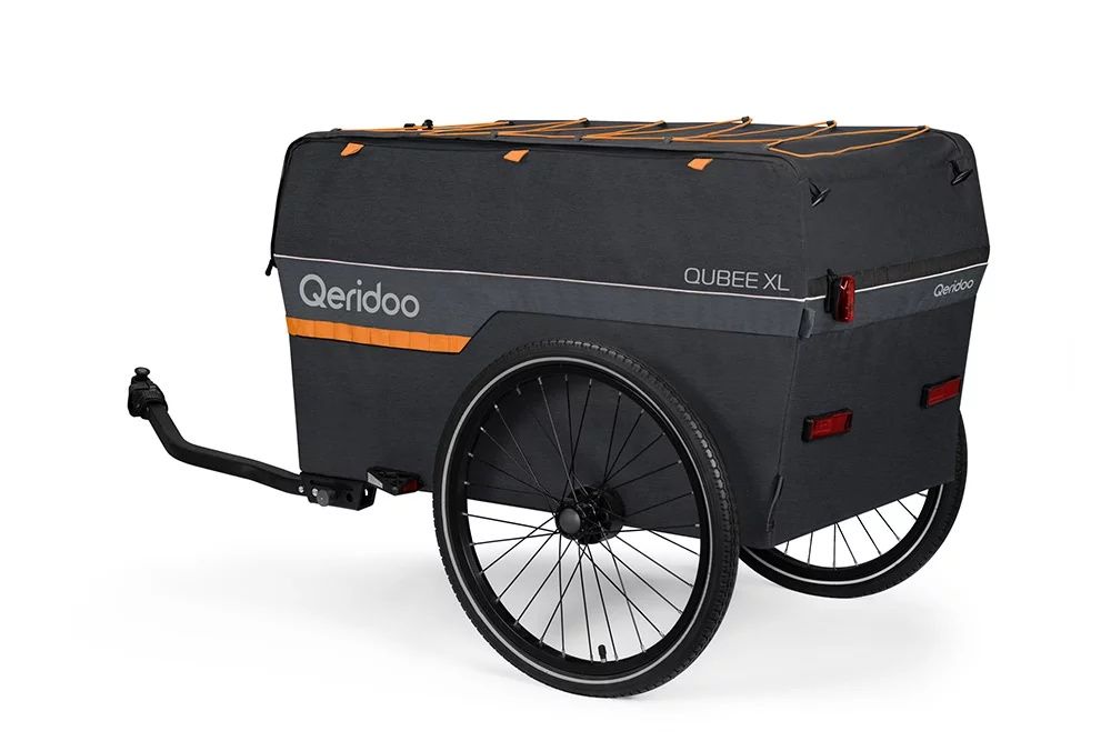 Qeridoo Qubee XL Grey wózek transportowy przyczepka rowerowa