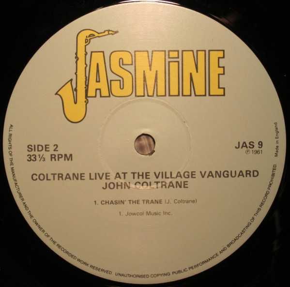 Coltrane – "Live" At The Village Vanguard"  (UK)