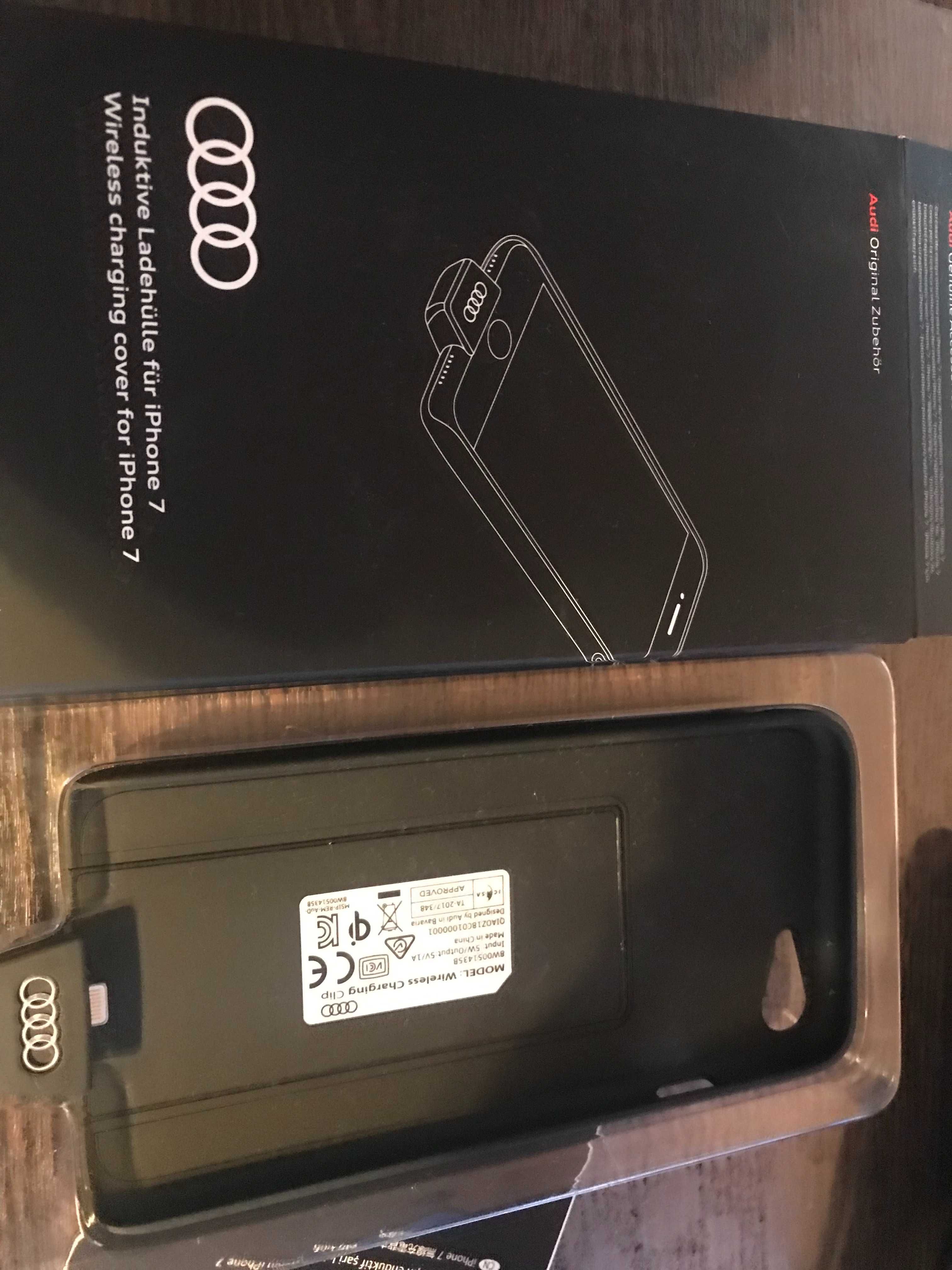 iPhone 7 case Audi wireless charging clip