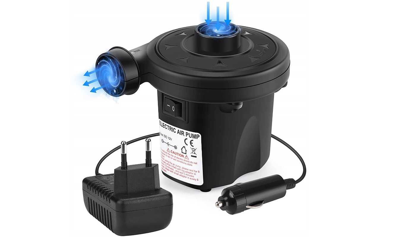 Pompka elektryczna do materaca basenu 12V 230V 2w1