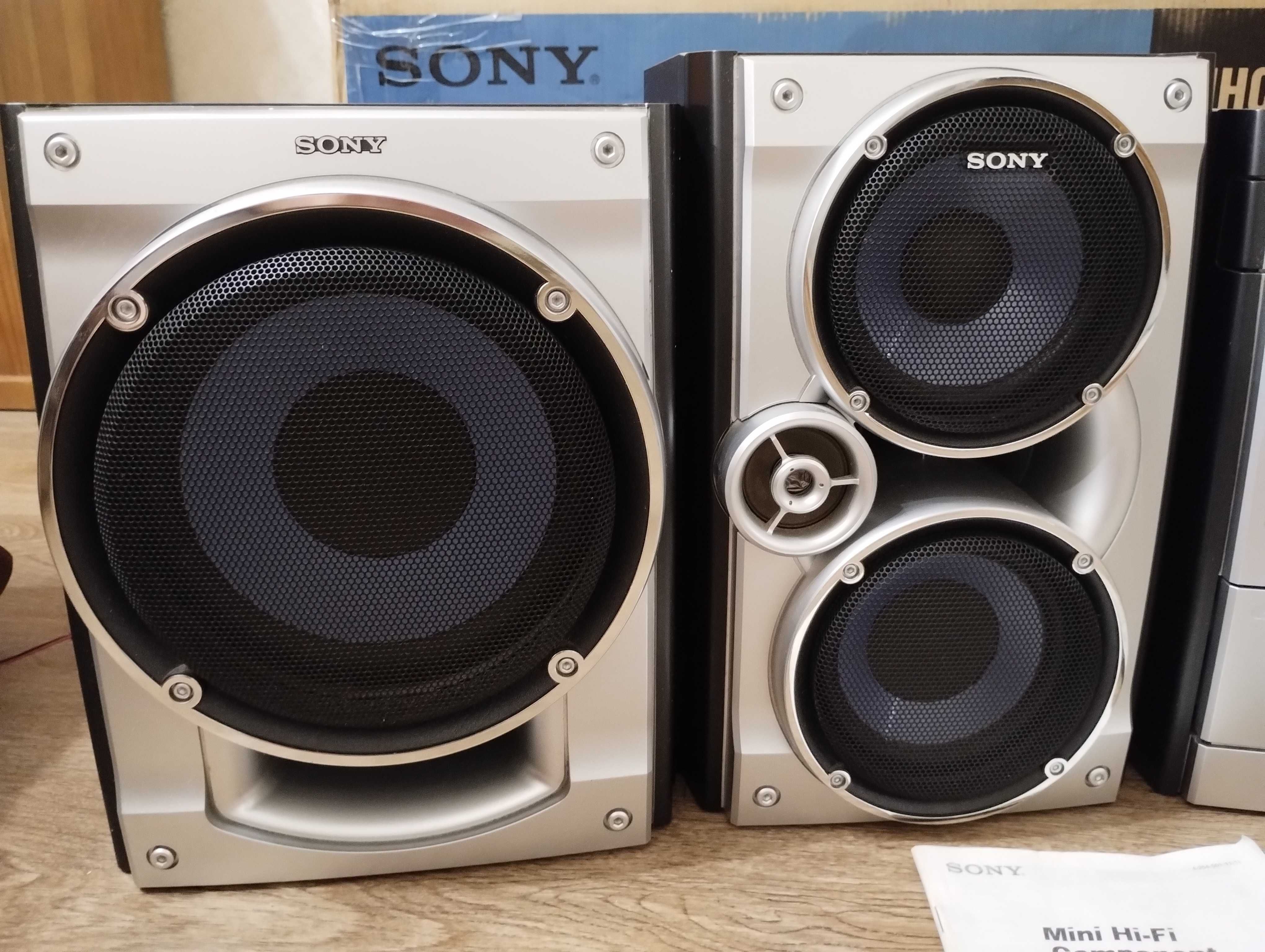 В коробке ! Sony 500 Вт / Блютуз / AUX / Музыкальный центр Сони