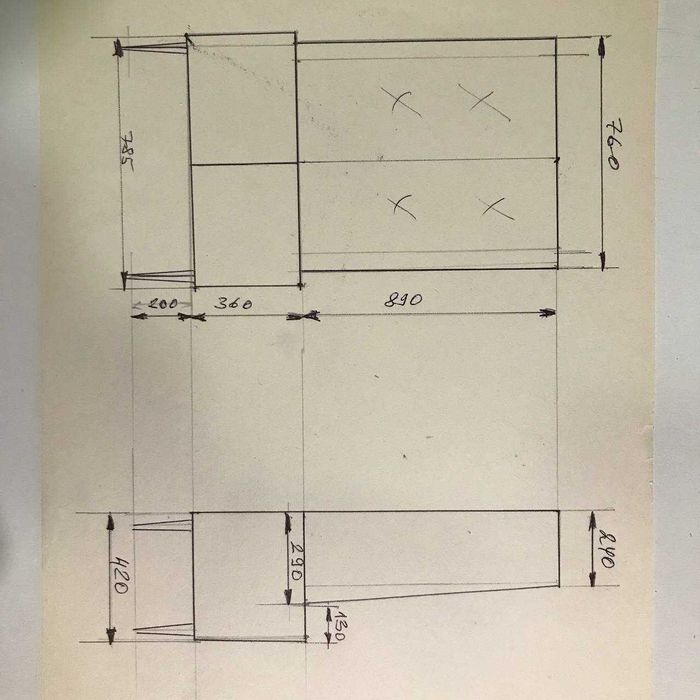 Винтажный столовый буфет "Горка", Польша, 60-е