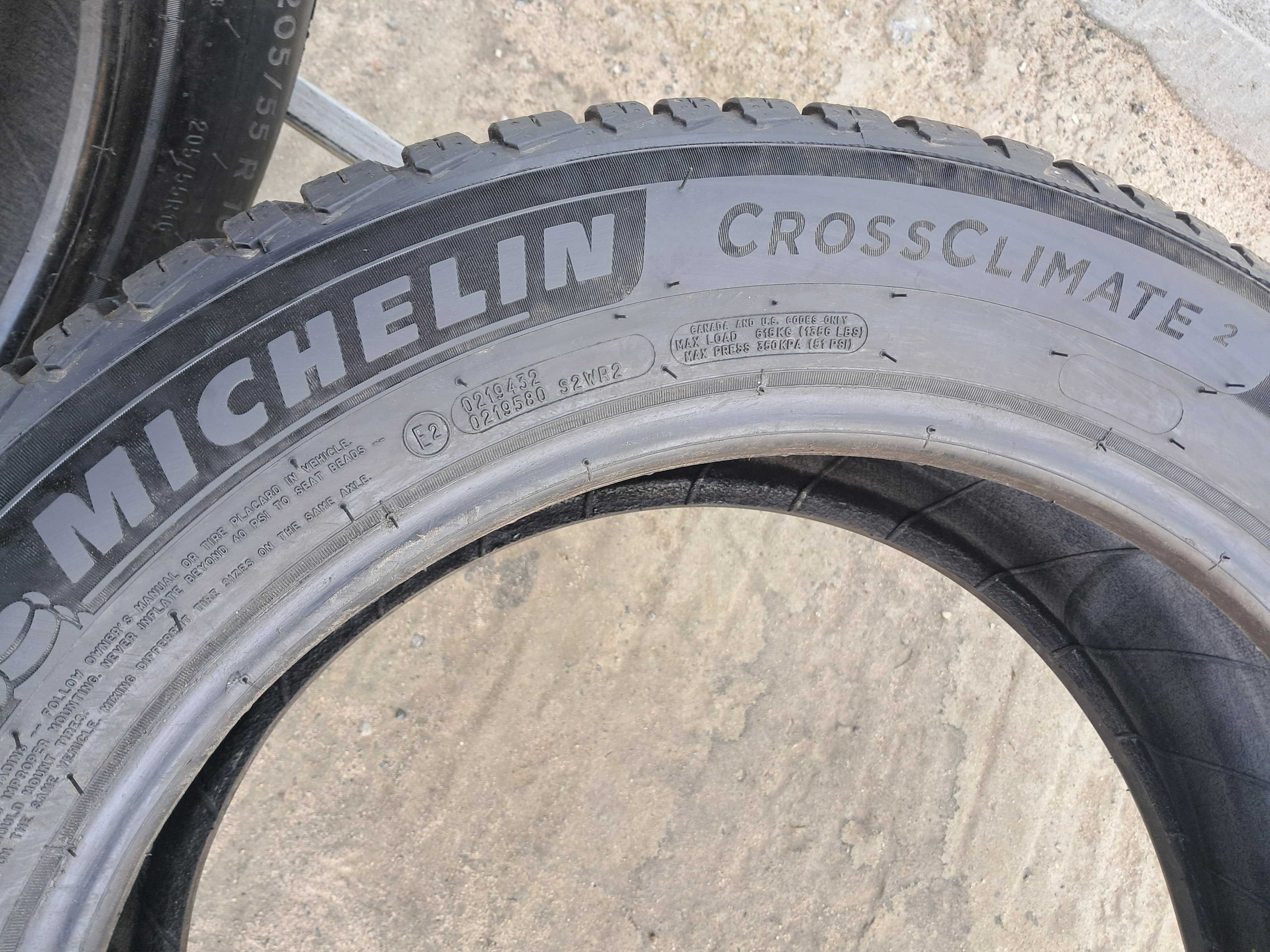 Резина всесезонна, нова, Michelin Cross Climate 2 205\55 R16