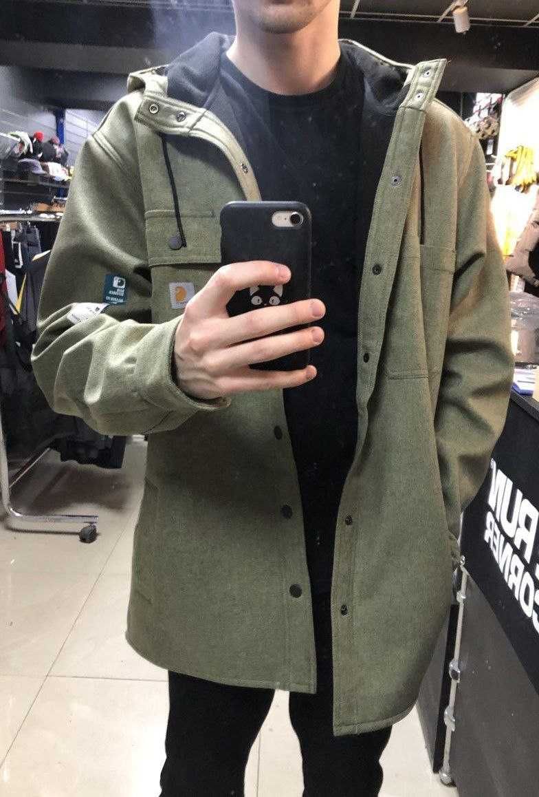 ОРИГИНАЛ Carhartt Relaxed Fit Hooded Shirt куртка демисезонная мужская