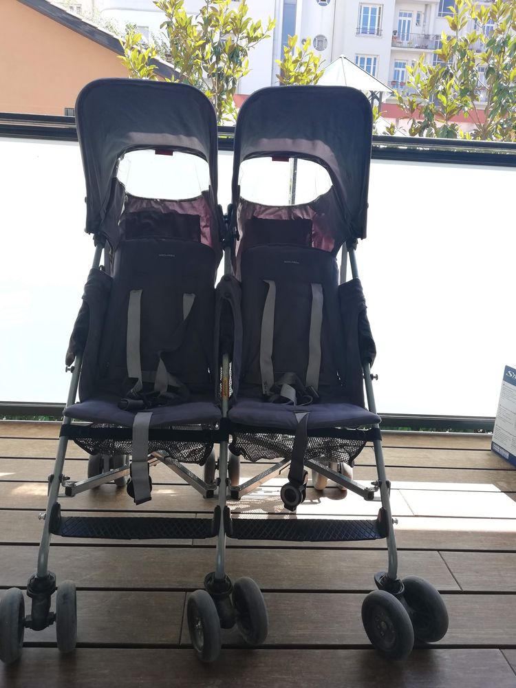 Carrinho bebe duplo Maclaren