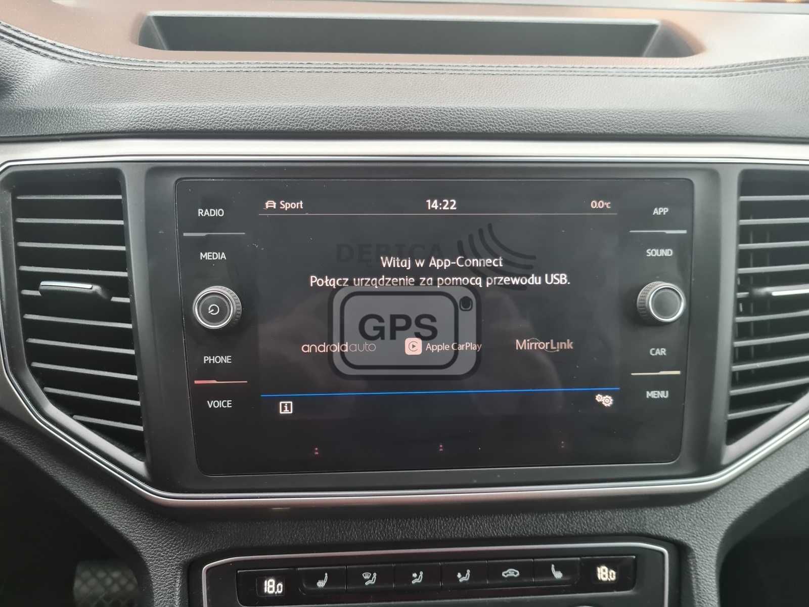 Android Auto CarPlay AppConnect Volkswagen VW MIB 2 Discover Media Map