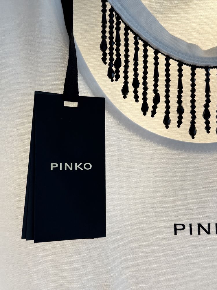 PINKO koszulka t-shirt M biala krótki rękaw nowa metka