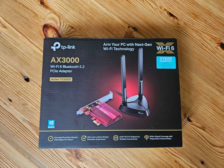 TP-LINK Archer TX3000E karta sieciowa + bluetoth PCIe - na gwarancji