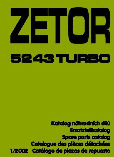 Zetor 5243 turbo katalog części wysyłka !