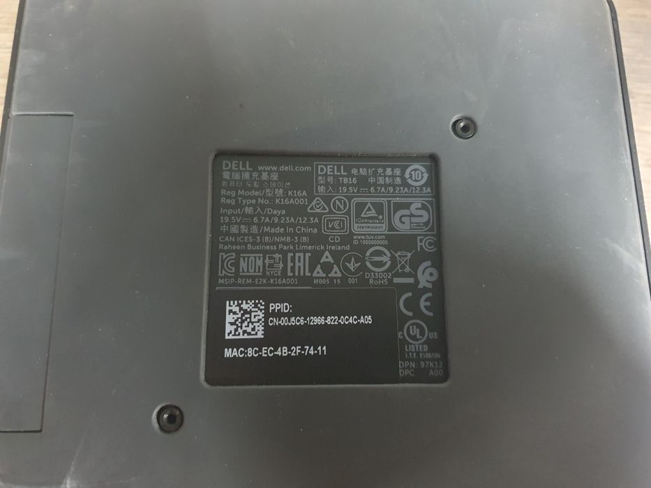 Док-станція Dell TB-16 USB-C оригінал