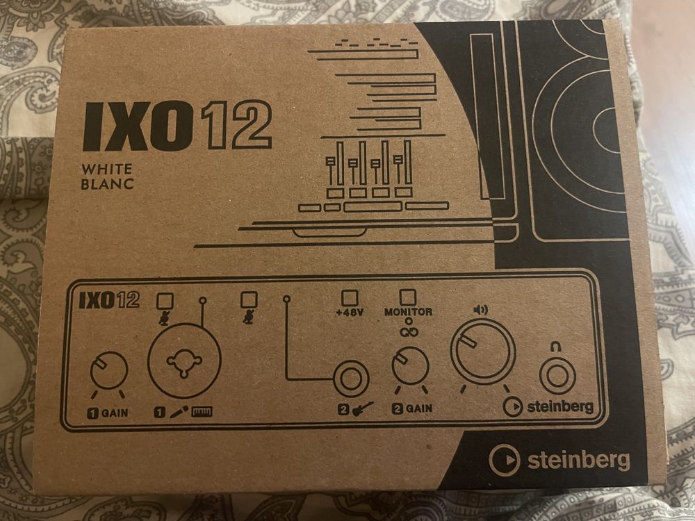 Interface de áudio STEINBERG IXO12  iPAD, Windows, MAC, android NOVA