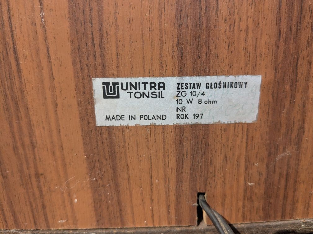 Kolumny UNITRA Tonsil zg 10/4