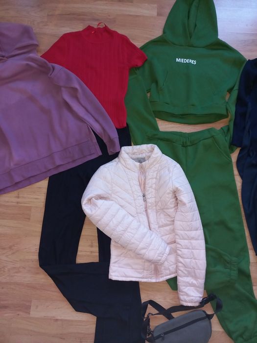 Пакет вещей на девочку 10-11-12 лет куртка, костюм флисовий